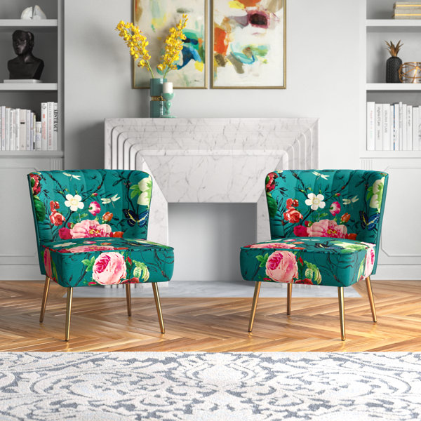 Wayfair best sale floral chairs